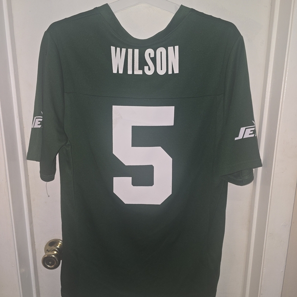 LPA Green Men's Football Jersey with White Number 5 - Picture 2 of 4